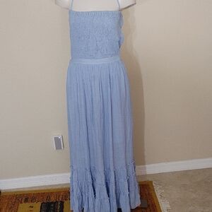 Elegant Blue Maxi Dress